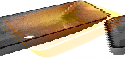 Mexen Megan skleněné umyvadlo na desku 56 x 36 cm, zlaté - 24135650