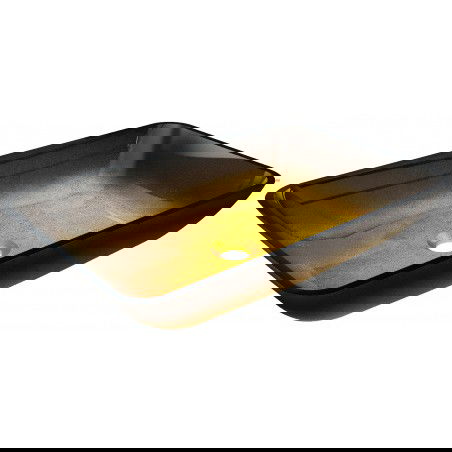 Mexen Megan skleněné umyvadlo na desku 56 x 36 cm, tmavě zlaté - 24135651