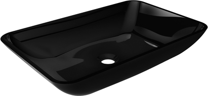 Mexen Megan skleněné umyvadlo na desku 56 x 36 cm, černé - 24135670