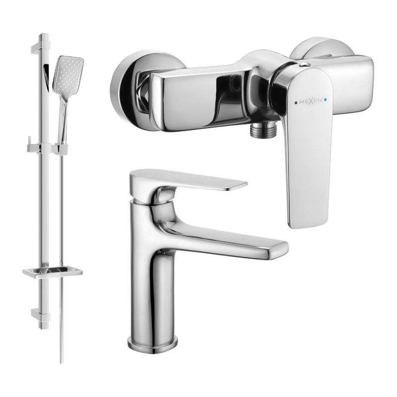 Mexen Lynx DQ62 sprchová sada, chrom - 745904DQ62-00