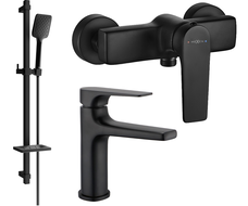 Mexen Lynx DQ62 sprchová sada, černá - 745904DQ62-70