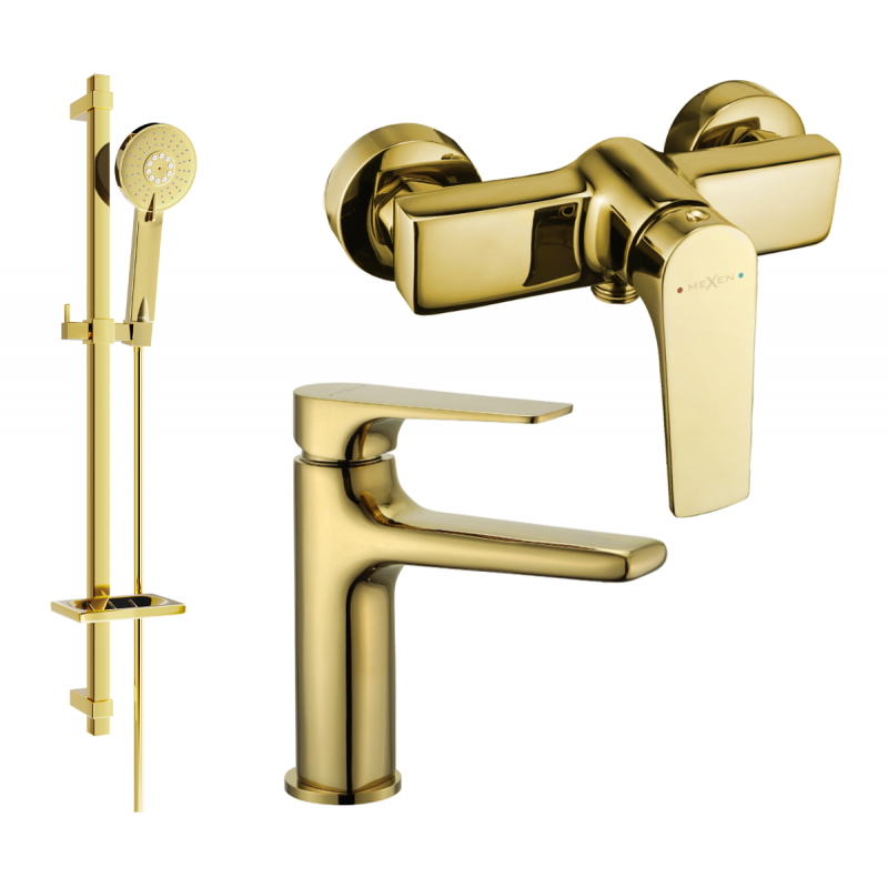 Mexen Lynx DQ40 sprchová sada, zlatá - 745904DQ40-50