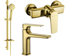 Mexen Lynx DQ40 sprchová sada, zlatá - 745904DQ40-50