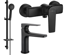 Mexen Lynx DQ40 sprchová sada, černá - 745904DQ40-70