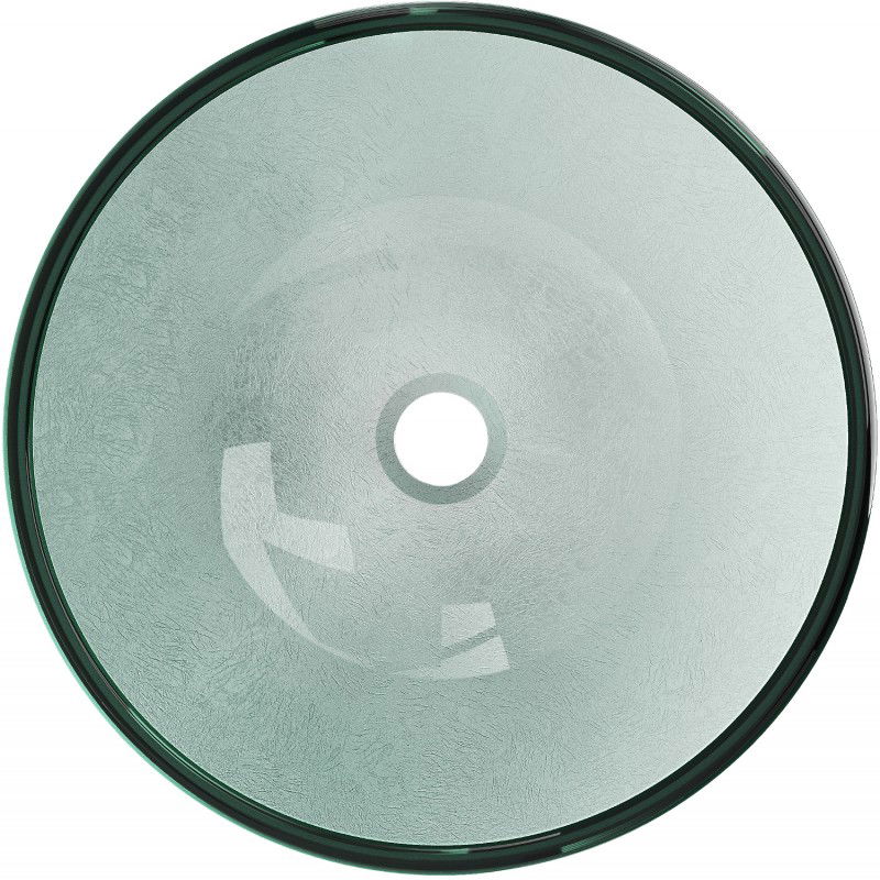 Mexen Mira skleněné umyvadlo na desku 42 x 42 cm, stříbrné - 24124211