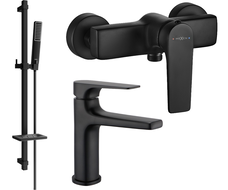 Mexen Lynx DQ72 sprchová sada, černá - 745904DQ72-70