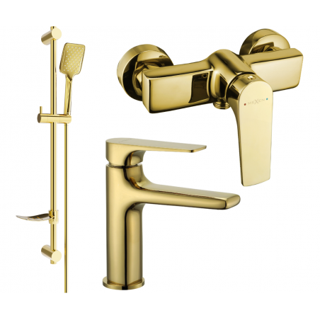 Mexen Lynx DF62 sprchový set, zlatý - 745904DF62-50