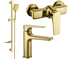 Mexen Lynx DF62 sprchový set, zlatý - 745904DF62-50