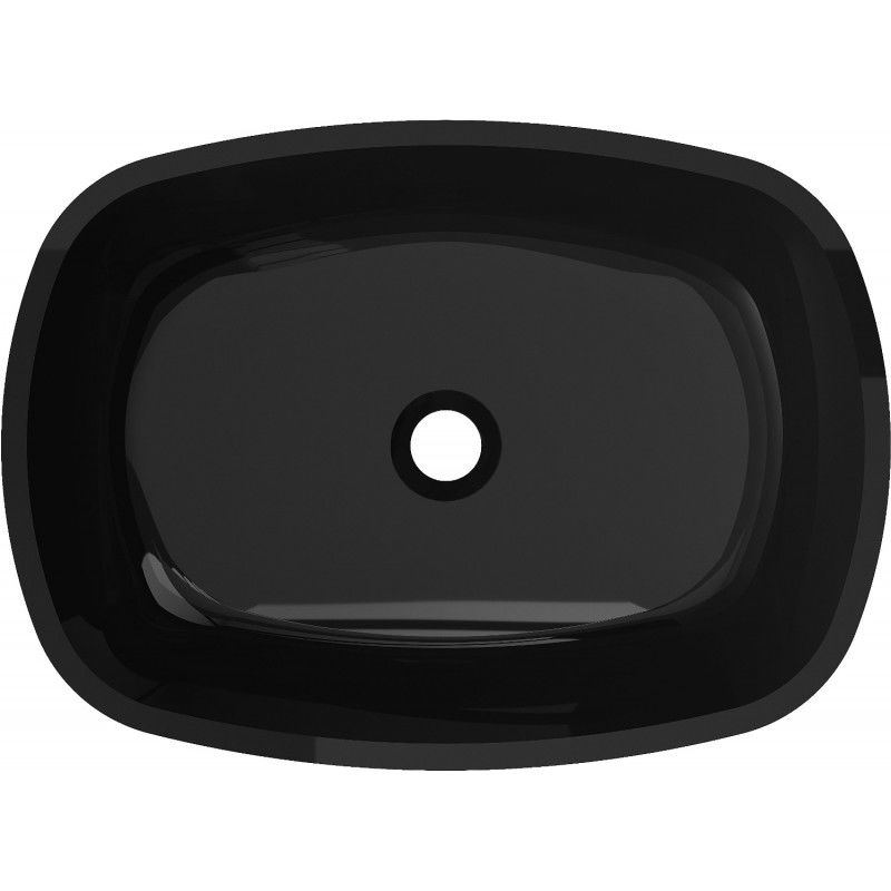 Mexen Araks skleněné umyvadlo na desku 54 x 39 cm, černé - 24155470