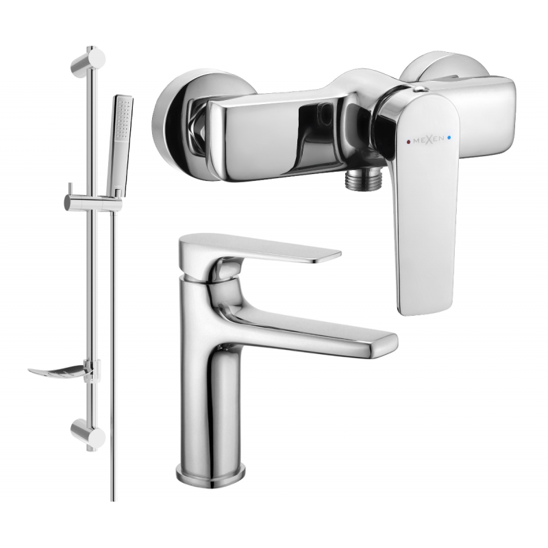 Mexen Lynx DF72 sprchová sada, chrom - 745904DF72-00