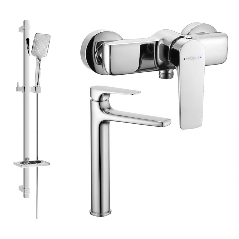 Mexen Lynx DQ62 sprchová sada, chrom - 745914DQ62-00