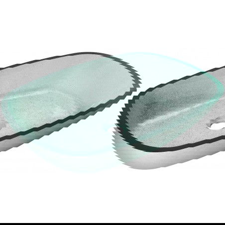 Mexen Araks skleněné umyvadlo na desku 54 x 39 cm, stříbrné - 24155411