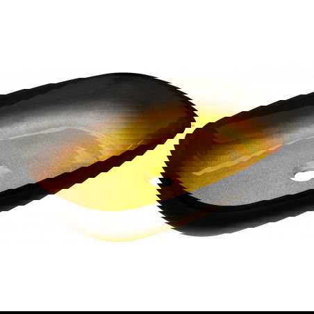 Mexen Araks skleněné umyvadlo na desku 54 x 39 cm, tmavě zlaté - 24155451