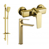 Mexen Lynx DQ62 sprchová sada, zlatá - 745914DQ62-50