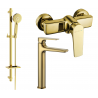 Mexen Lynx DQ40 sprchový set, zlatý - 745914DQ40-50