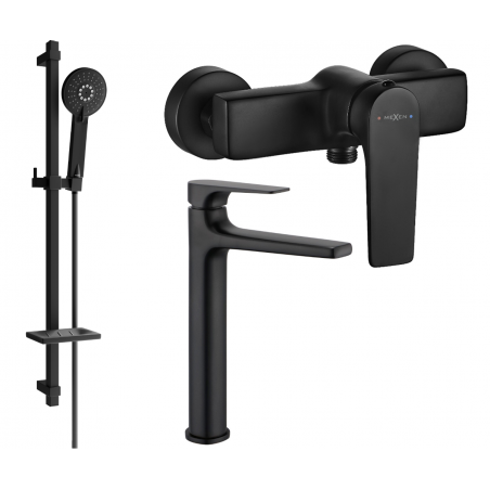 Mexen Lynx DQ40 sprchový set, černý - 745914DQ40-70