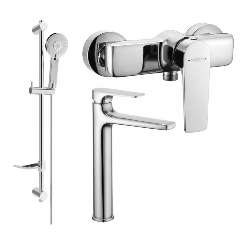 Mexen Lynx DF40 sprchová sada, chrom - 745914DF40-00