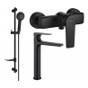 Mexen Lynx DF40 sada sprchová, černá - 745914DF40-70