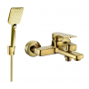 Mexen Lynx R62 vanová baterie se sprchovou sadou, zlatá - 74593R62-50