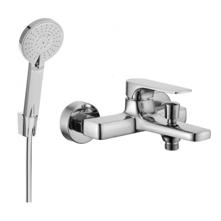 Mexen Lynx R40 vanová baterie se sprchovou sadou, chrom - 74593R40-00