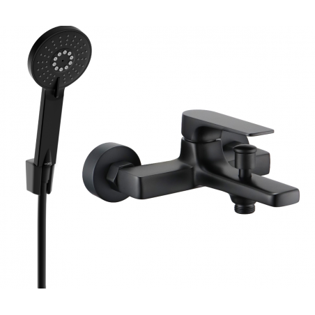 Mexen Lynx R40 vanová baterie s sprchovou sadou, černá - 74593R40-70