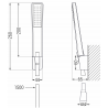 Mexen Lynx R72 vanová baterie se sprchovou sadou, chrom - 74593R72-00