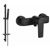 Mexen Lynx DQ72 sprchová baterie se sprchovou soupravou, černá - 74594DQ72-70