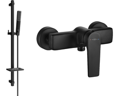 Mexen Lynx DQ72 sprchová baterie se sprchovou soupravou, černá - 74594DQ72-70