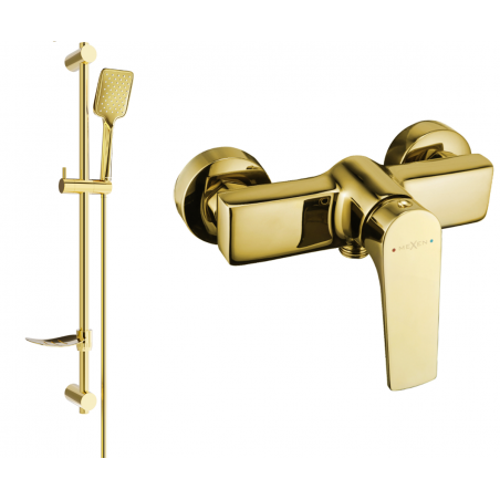 Mexen Lynx DF62 sprchová baterie se sprchovou sadou, zlatá - 74594DF62-50