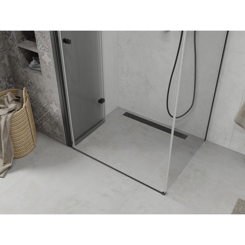 Mexen Lima skládací sprchová kabina 120 x 110 cm, transparentní, černá - 856-120-110-70-00