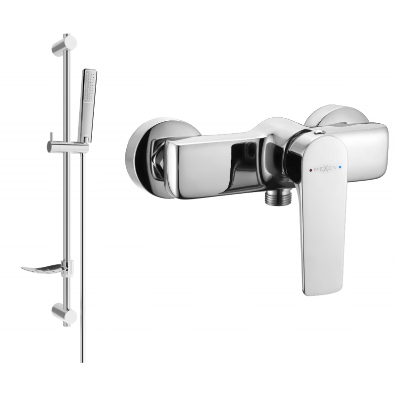 Mexen Lynx DF72 sprchová baterie se sprchovou soupravou, chrom - 74594DF72-00