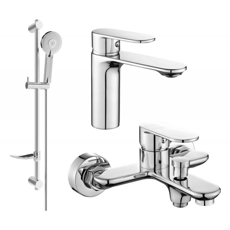 Mexen Milo DF40 vanový set, chrom - 71303DF40-00