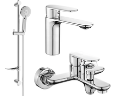 Mexen Milo DF40 vanový set, chrom - 71303DF40-00