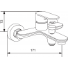 Mexen Milo DF40 koupelnová sada, chrom - 713053DF40-00