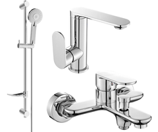 Mexen Milo DF40 vanová sada, chrom - 713053DF40-00