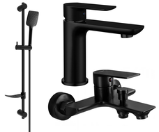 Mexen Alfa DF62 koupelnový set, černý - 745703DF62-70