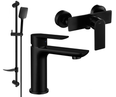 Mexen Alfa DF62 sprchová sada, černá - 745704DF62-70