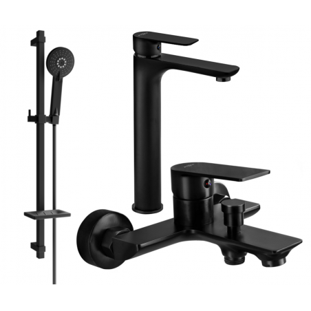 Mexen Alfa DQ40 koupelnová sestava, černá - 745713DQ40-70