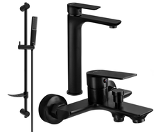Mexen Alfa DF72 koupelnový set, černý - 745713DF72-70