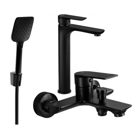 Mexen Alfa R62 sada vanového nábytku, černá - 745713R62-70