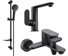 Mexen Milo DF05 koupelnový set, černý - 713053DF05-70