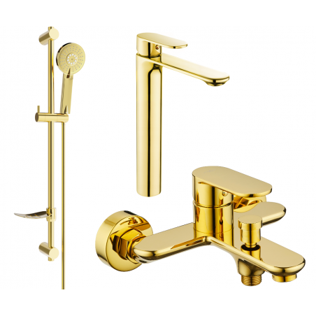 Mexen Milo DF40 vanová sada, zlatá - 71313DF40-50