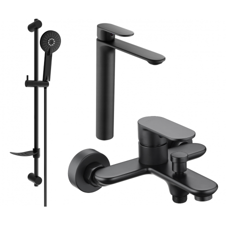 Mexen Milo DF40 vanová sada, černá - 71313DF40-70
