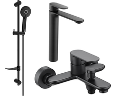 Mexen Milo DF40 vanová sada, černá - 71313DF40-70