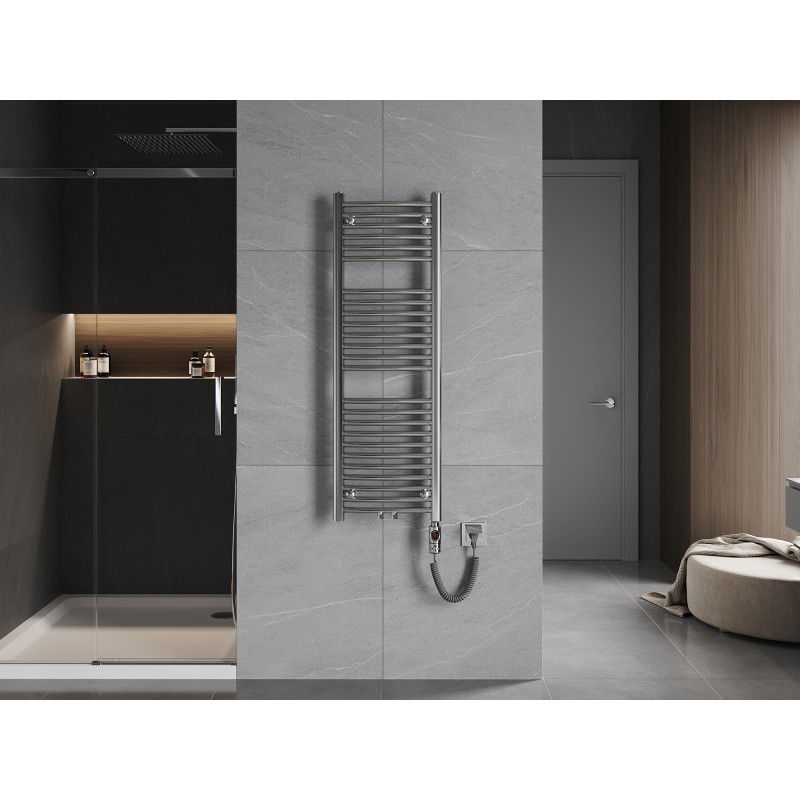 Mexen Ares elektrický radiátor 1200 x 400 mm, 300 W, chrom - W102-1200-400-2300-01