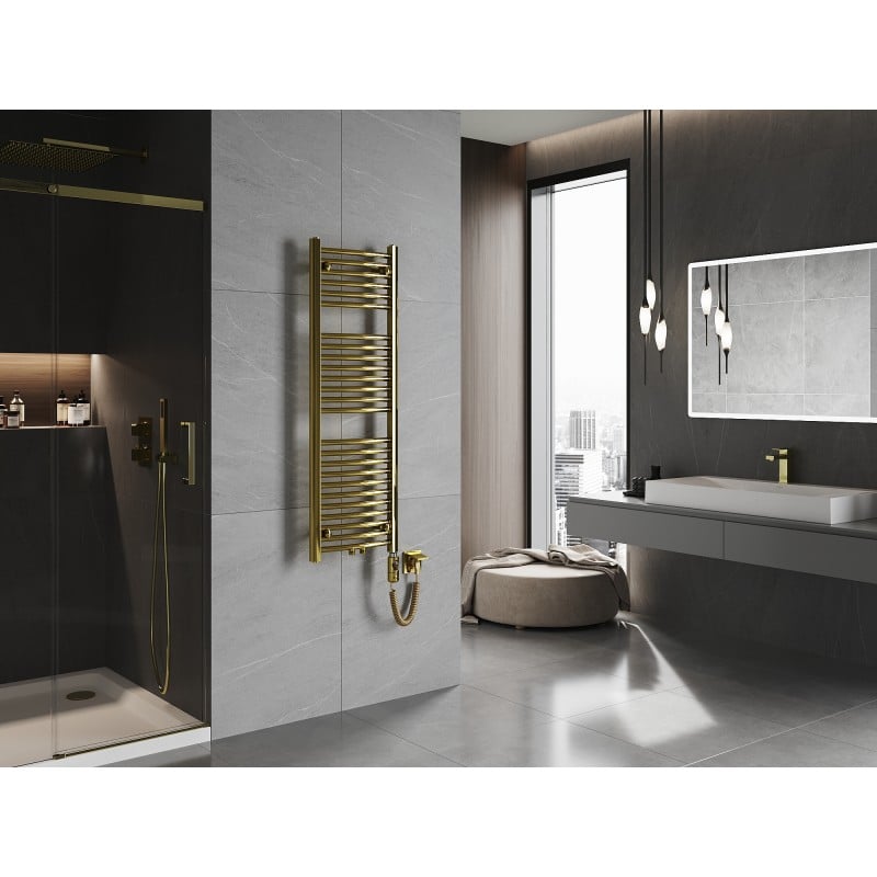 Mexen Ares elektrický radiátor 1200 x 400 mm, 300 W, zlatý - W102-1200-400-2300-50