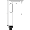 Mexen Milo DF40 vanová sada, zlatá - 713153DF40-50