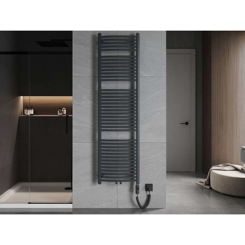 Mexen Ares elektrický radiátor 1800 x 500 mm, 900 W, antracit - W102-1800-500-2900-66