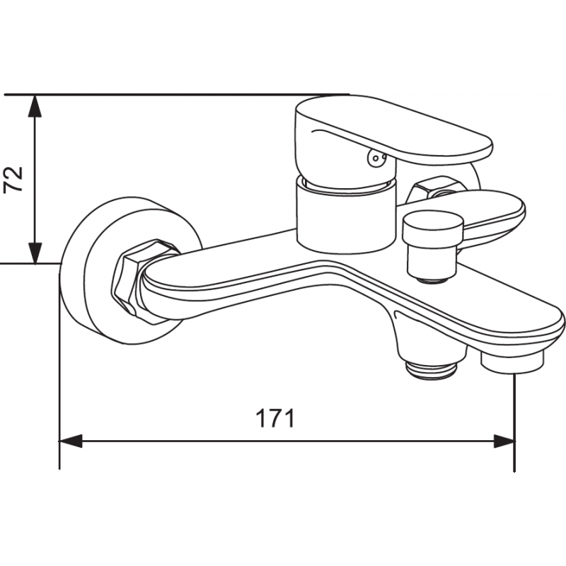 Mexen Milo DF05 vanová sada, černá - 713153DF05-70