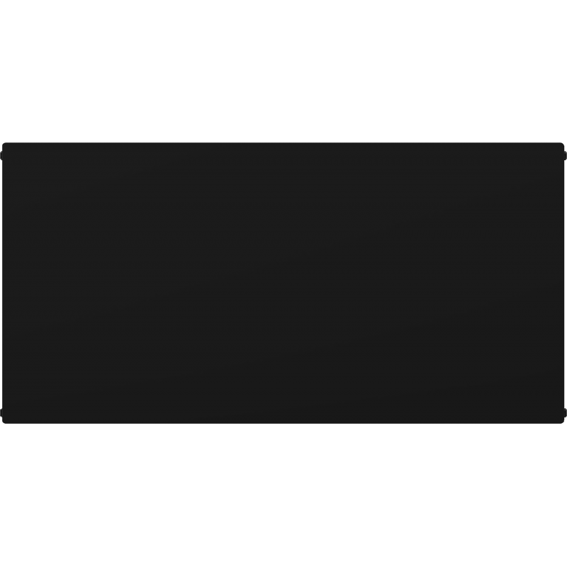 Mexen CHF20 Hygiene Flat deskový radiátor 400 x 1500 mm, boční připojení, 1079 W, černý - W420HF-040-150-70